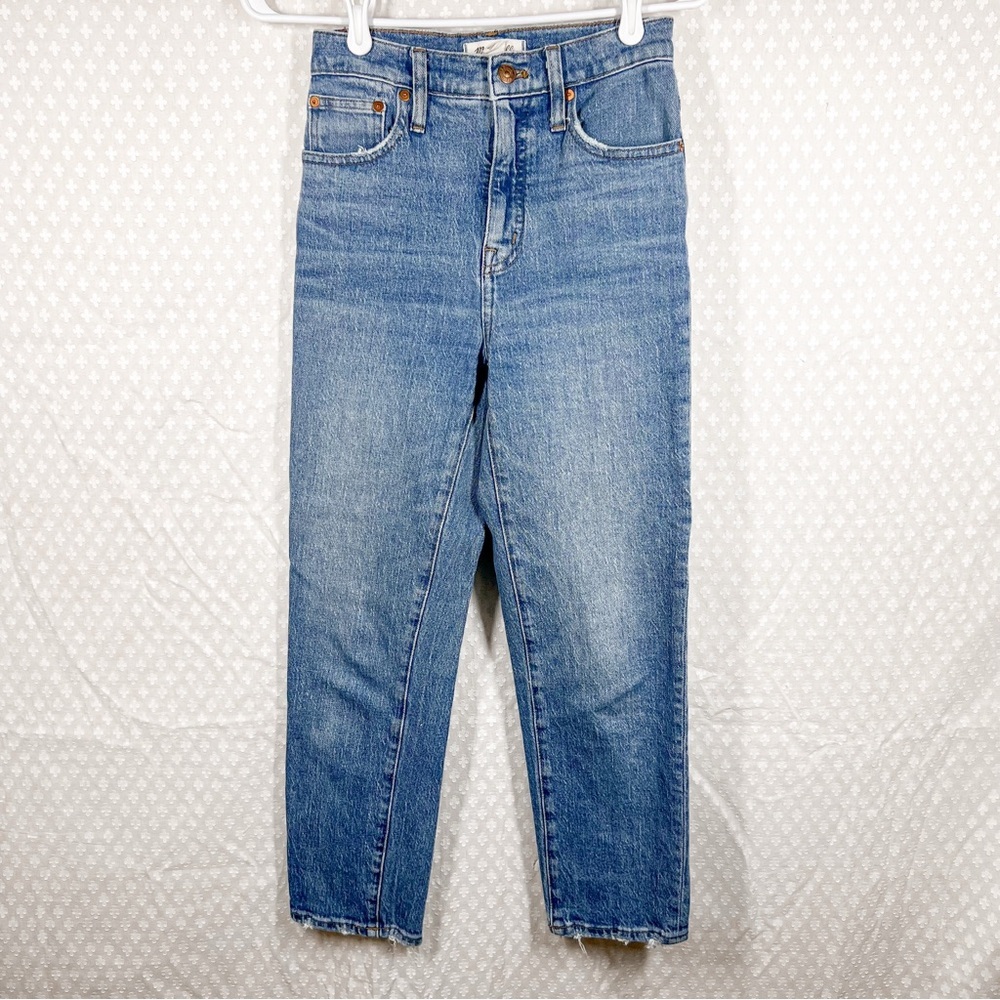 Madewell‎ Medium Wash The Classic Straight Leg High Rise Denim Jeans Classic